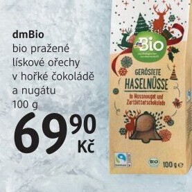 Lískové ořechy v čokoládě dm Bio