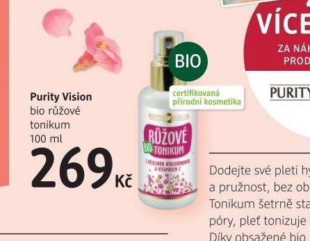 Růžové tonikum Purity Vision