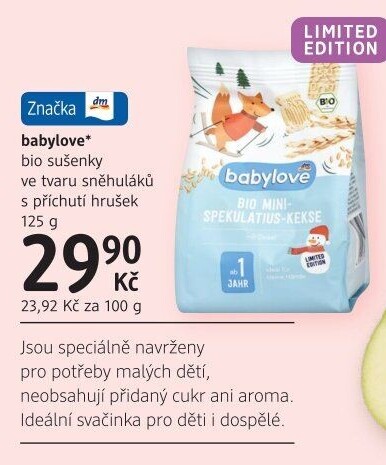 Sušenky bio Babylove