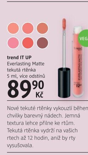 Tekutá rtěnka Everlasting Matte trend IT UP
