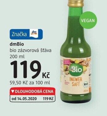 Zázvorová šťáva dm Bio