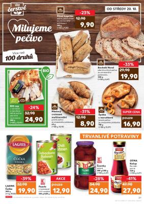 akční leták Kaufland 20.10.2021-24.10.2021