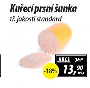 Šunka kuřecí prsní standardní