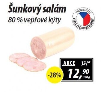 Šunkový salám vepřový