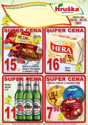 akční leták Hruška 19.10.2021-25.10.2021