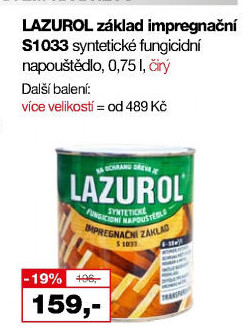 Impregnační základ na dřevo Lazurol