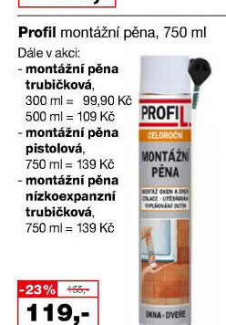 Montážní pěna Profil