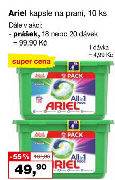 Prací kapsle Ariel