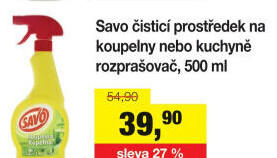 Čistič koupelen ve spreji Savo