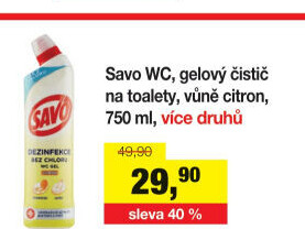 Gelový čistič WC Savo