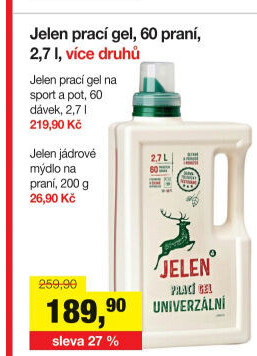 Prací gel Jelen