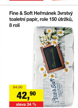 Toaletní papír 3vrstvý Fine&amp