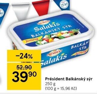Balkánský sýr Président