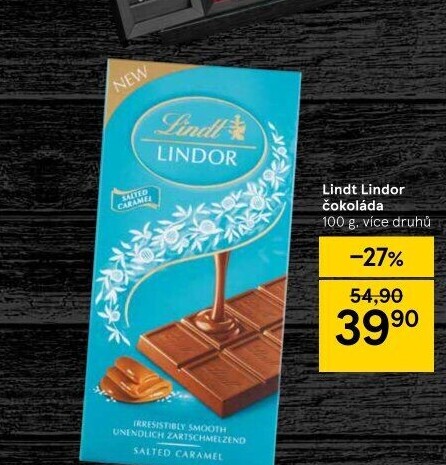 Čokoláda Lindor Lindt