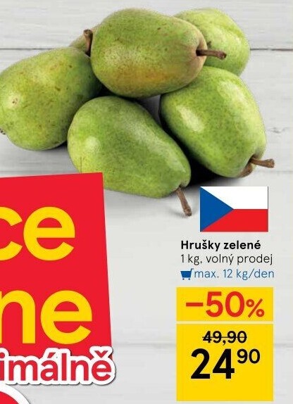 Hrušky zelené