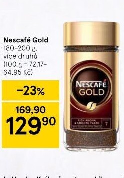 Instantní kávy Nescafé Gold