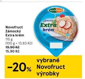 Krém Zámecký extra Novofruct