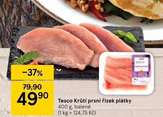 Krůtí prsní řízky Tesco