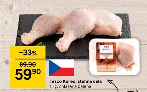 Kuřecí stehna Tesco