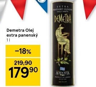 Olivový olej extra panenský Demetra Agrocreta