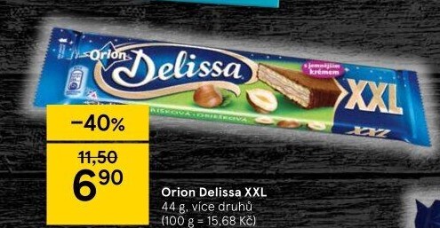 Oplatky celomáčené Delissa Orion