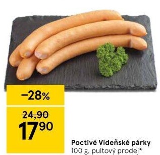 Párky vídeňské poctivé