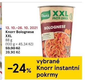 Pasta snack pot Knorr