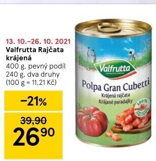 Rajčata krájená Valfrutta