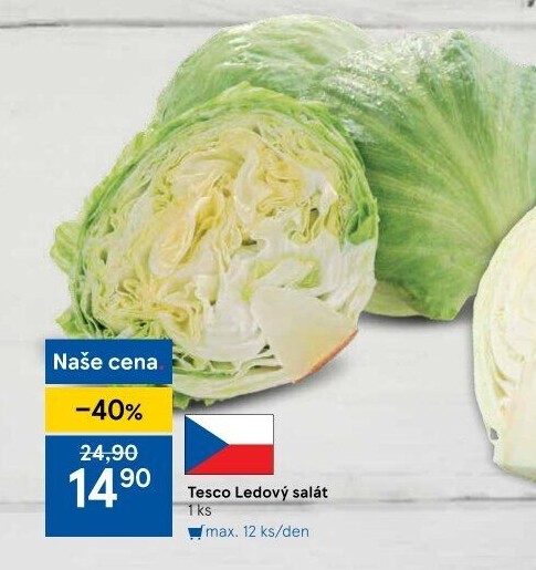 Salát ledový Tesco