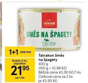 Směs na špagety Tatrakon