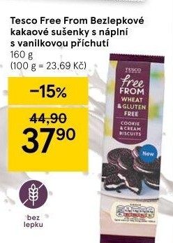 Sušenky bez lepku Tesco Free From