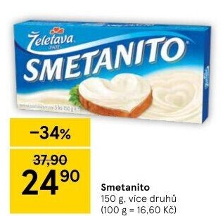 Sýr tavený Smetanito Želetava