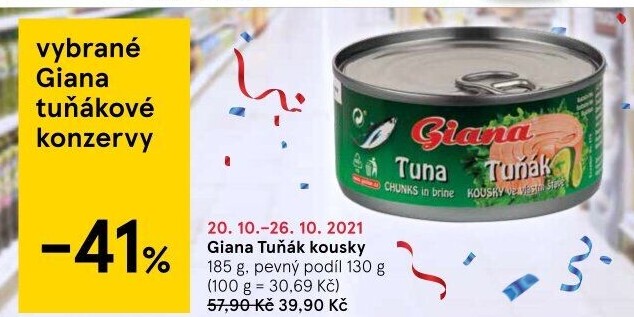Tuňák kousky Giana