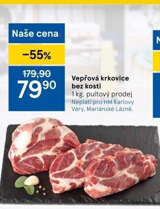 Vepřová krkovice bez kosti