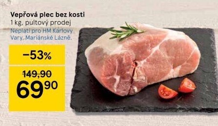 Vepřová plec bez kosti