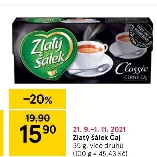 Čaje Zlatý šálek