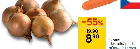 Cibule kuchyňská žlutá