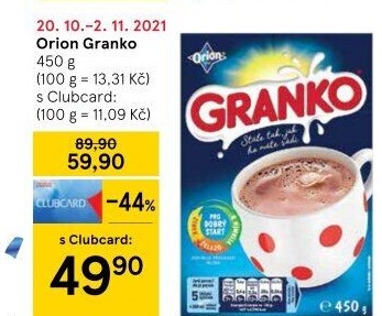 Instantní kakao Granko