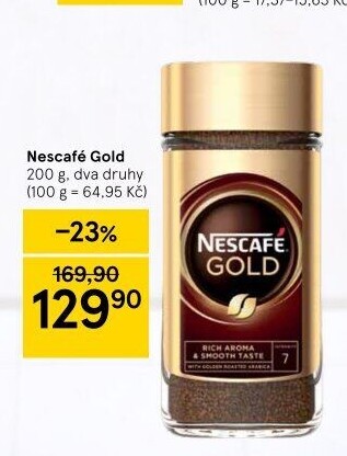 Instantní kávy Nescafé Gold