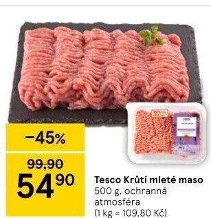 Krůtí mleté maso Tesco