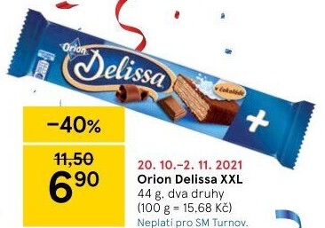 Oplatky celomáčené Delissa Orion