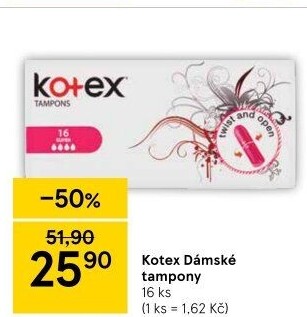 Tampony Kotex