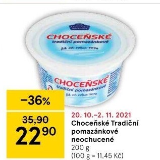Tradiční pomazánkové Choceňské