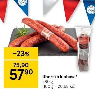 Uherská klobása Krahulík