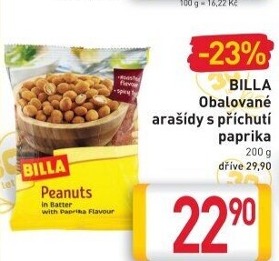 Arašídy v těstíčku Billa