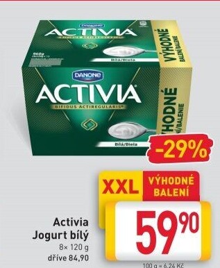Bílý jogurt Activia Danone