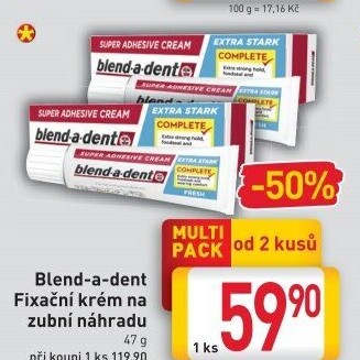 Fixační krém na zubní protézu Blend-a-dent