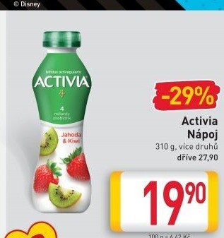 Jogurtový nápoj Activia Danone
