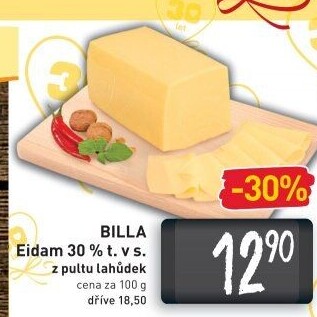 Sýr Eidam 30% Billa