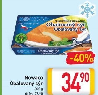 Sýr obalovaný mražený Nowaco